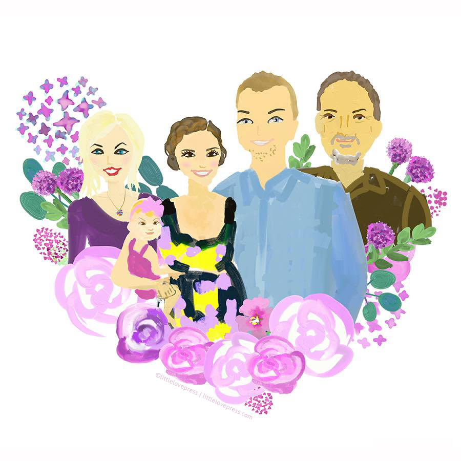 custom family portrait