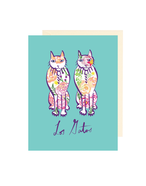 little-love-press-los-gatos-cats-note-card