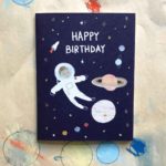astronaut birthday card