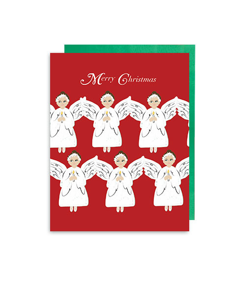 little love press angels holiday note card