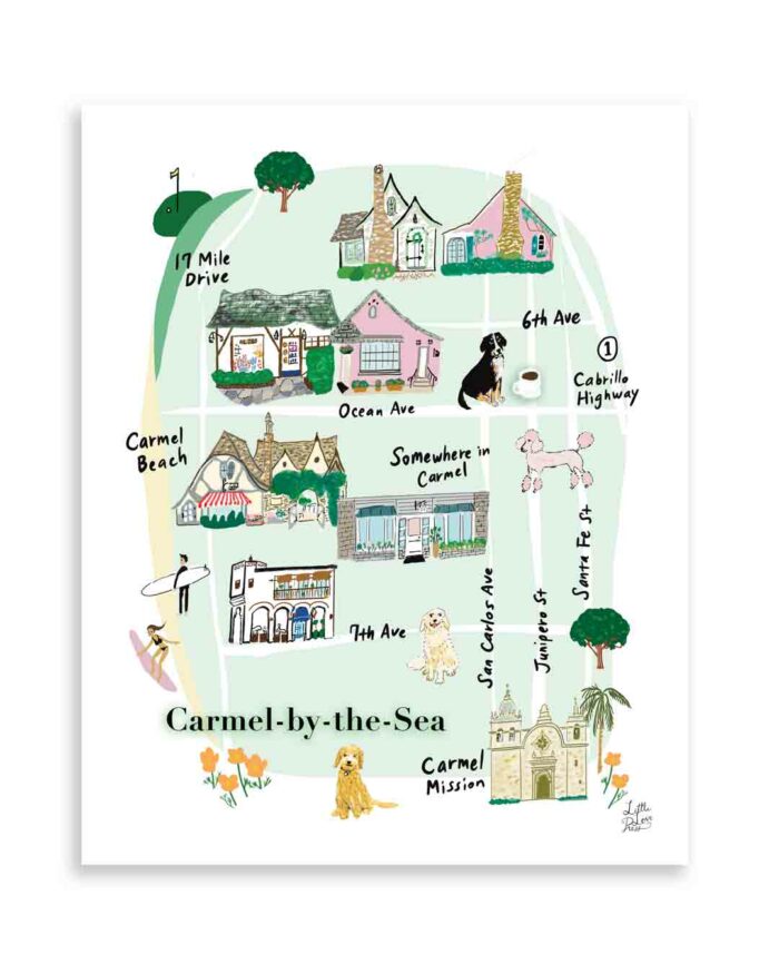 little-love-press-art-print-carmel-by-the-sea