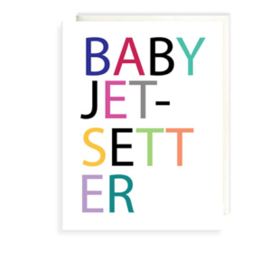 Baby Jetsetter Folded Note Card
