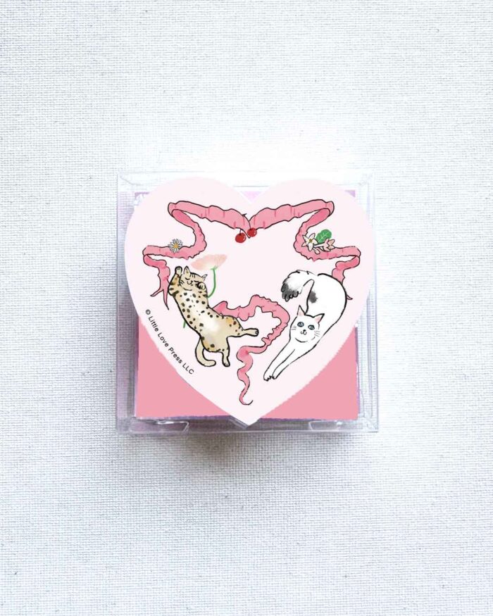 little-love-press-cherry-on-top-cats-heart-flat-notecards-set