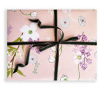 little-love-press-dogwood-and-zinnias-wrapping-paper