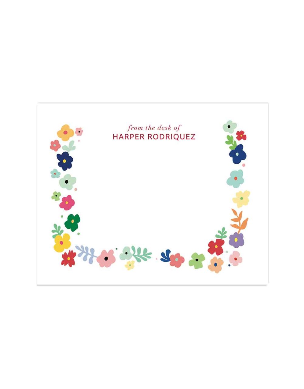 little-love-press-floral-matisse-personalized-notecard