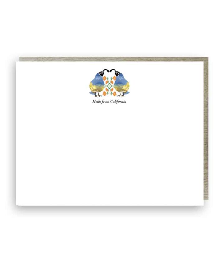 little-love-press-hello-from-california-quails-notecard-set