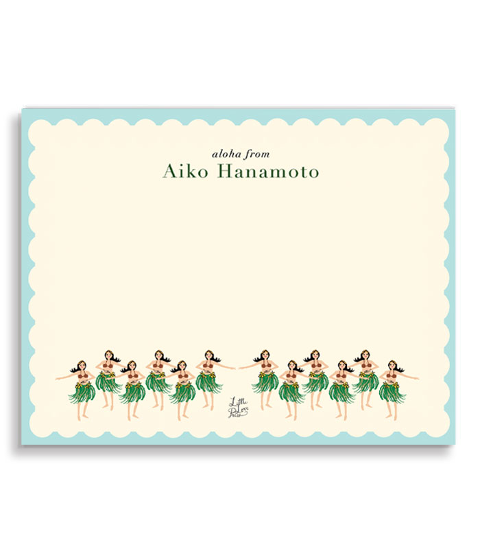 little-love-press-hula-dancers-personalized-notecard