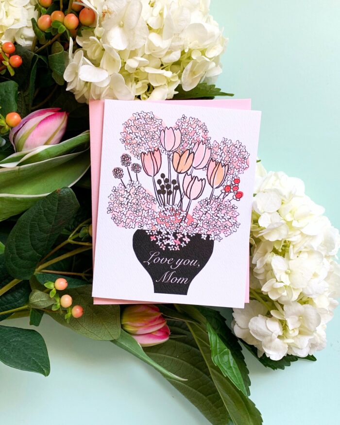 little love press hydrangeas mothers day card