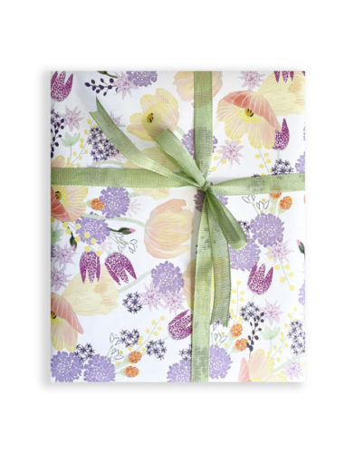 little love press icelandic poppies wrapping paper