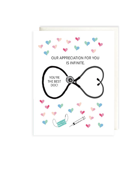 little love press infinite thank you card for doctor