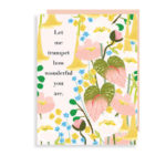 little love press white poppy let me trumpet how wonderful you are card