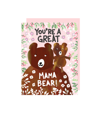 little love press mama bear folded note card