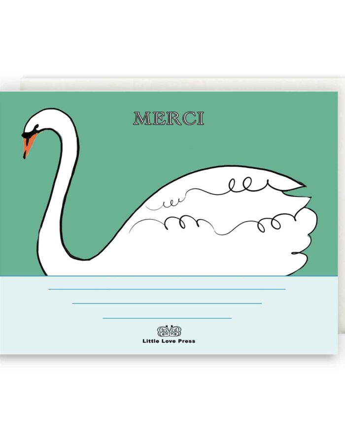 little-love-press-merci-french-swan-note-card