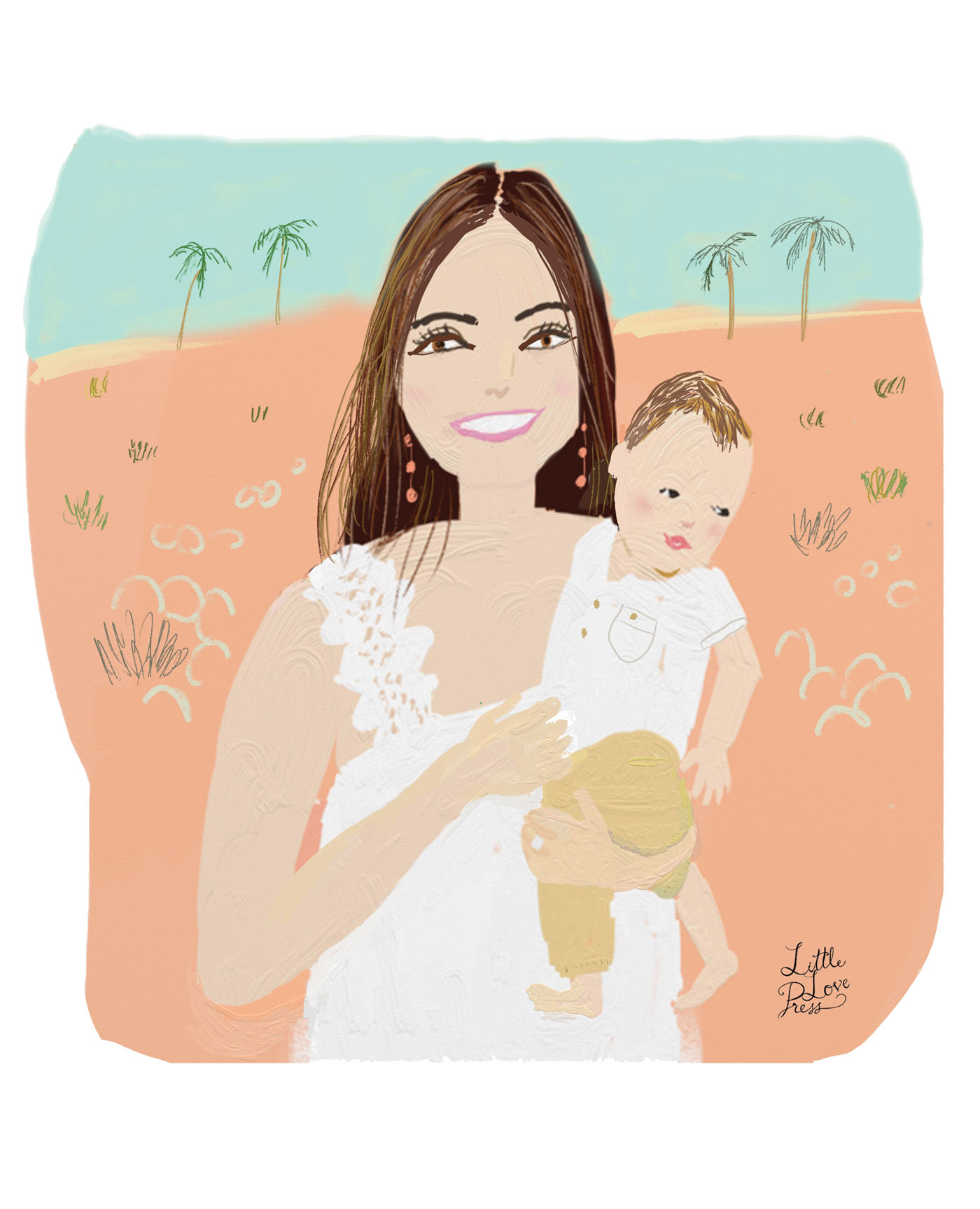 little-love-press-mom_and_baby_custom_illustrated_portrait