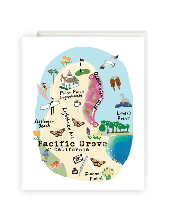 little-love-press-pacific-grove-california-map-card