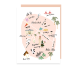 little love press Palo Alto map note card