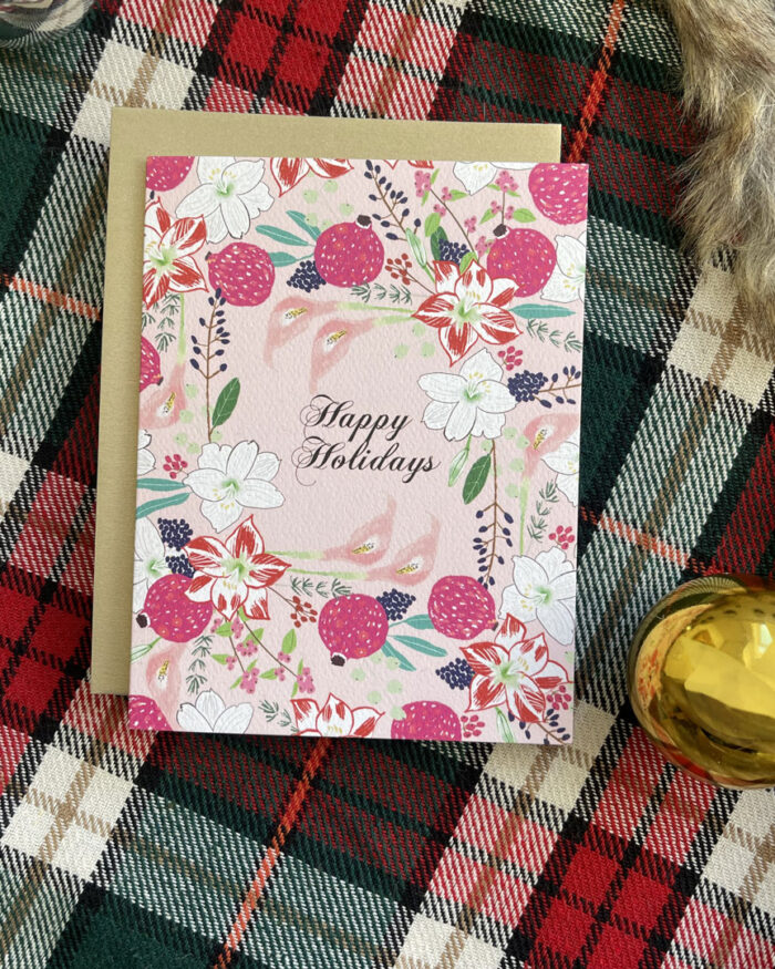 little-love-press-pink-happy-holidays-card-with-pomegranates-pic