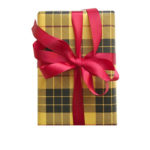 Plaid wrapping paper