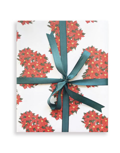 little-love-press-poinsettia-hearts-holiday-wrapping-paper