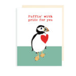 little love press puffin with pride for you greeting card