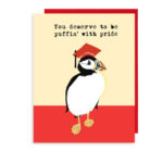 little love press puffin with pride graduation note card
