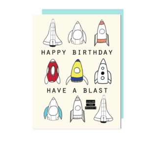 Rockets Birthday Note Card