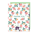 little love press roses thank you folded note card