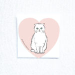 little-love-press-scottish-fold-cat-heart-flat-note-card