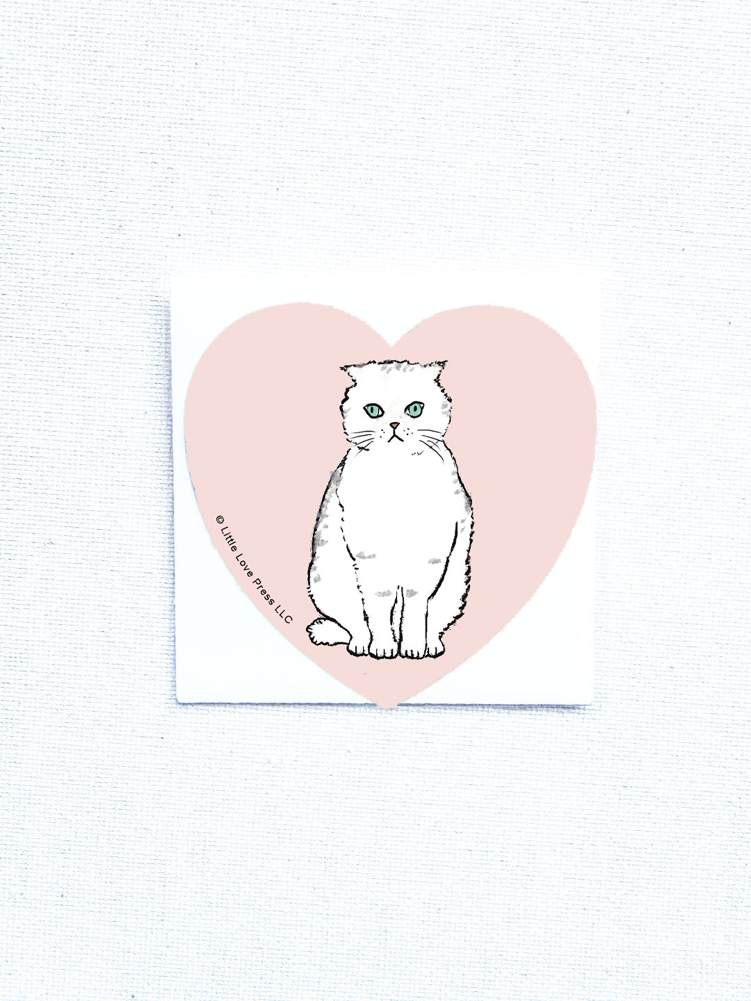 little-love-press-scottish-fold-cat-heart-flat-note-card little-love-press-scottish-fold-cat-heart-flat-note-card