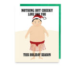 little love press sumo holiday note card