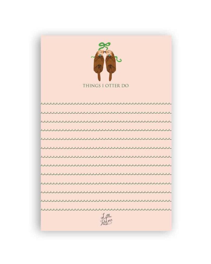 little-love-press-things-i-otter-do-notepad