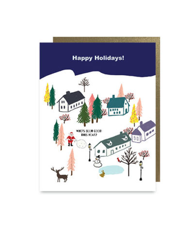 little love press town holiday note card