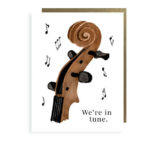 little love press we are in tune folded note card