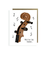 little love press we are in tune folded note card