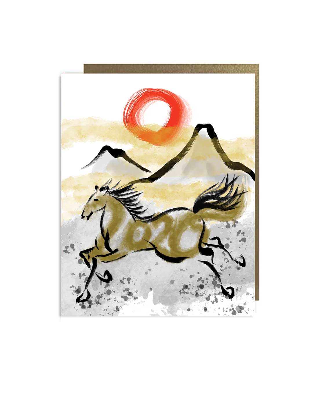 little-love-press-year-of-the-horse-lunar-new-year-ink-brush-painting