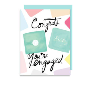 Congrats You Are Engaged Folded Note Card