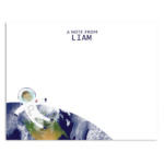 Personalized Astronaut Notecard Set for Kids