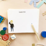 personalized child portrait stationery notecards set