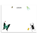 littlelovepress personalized insects notecard set for kids
