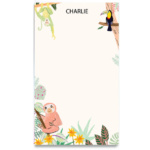 littlelovepress personalized rainforest notepad for kids