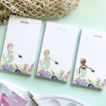 personalized mermaid notepad for kids skin tone options