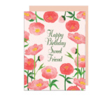 peonies happy birthday card